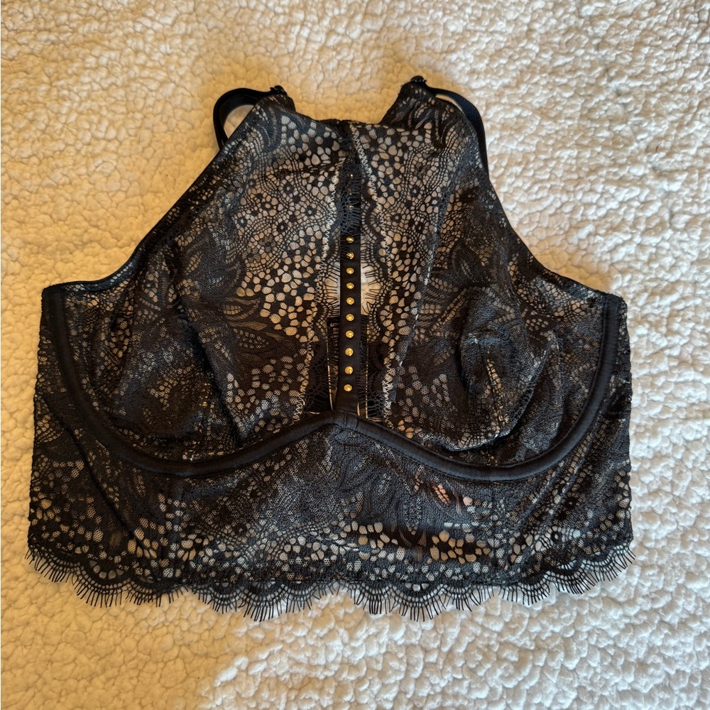 Victoria's Secret Black Lace Plunge Bra